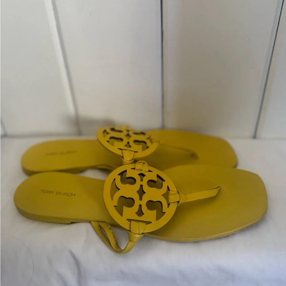 Tory Burch miller sandals, brand new- square toe, size 10. RARE, retail $230